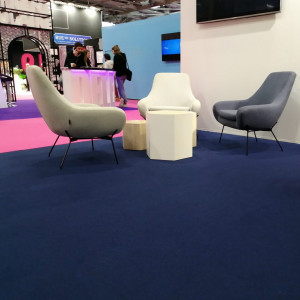 Mocheta Expo culoarea Marine Blue - Pantone 282C 100 Mp