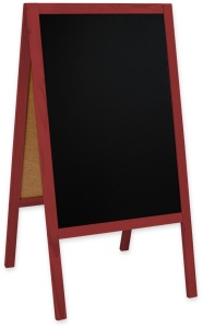 People Stopper 61x118 cm, de lemn, de sine statator, rosu