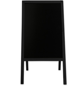 People Stopper 61x118 cm, de lemn, de sine statator, negru - Img 1