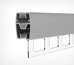 Profil aluminiu suspendare KRJ, 20x20x2000 mm, aluminiu anodizat - Img 3