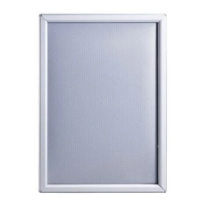 Rama Click A4 Opti Frame din aluminiu, cu suport de birou, argintiu, profil 25 mm