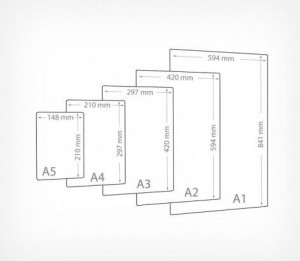 Eticheta PVC A4 negru