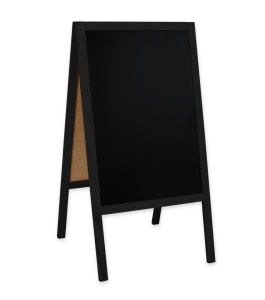 People Stopper 61x118 cm, de lemn, de sine statator, negru - Img 2