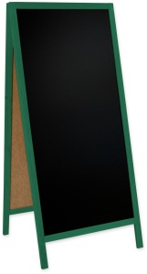 People Stopper 72x160 cm, de lemn, de sine statator, verde