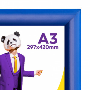 Rama click poster albastra 25 mm format A3 (297 x 420 mm )