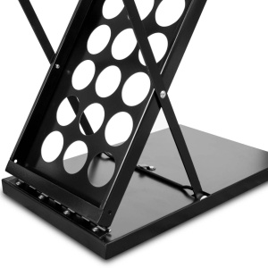 Stand Boston 4 x A4, neagra, aluminiu, pentru brosuri H132 - Img 4