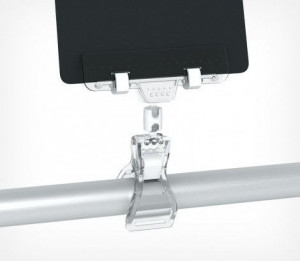 Suport eticheta cu clema 65x0x80 mm transparent
