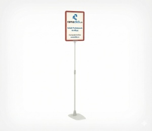 Stand Aluminiu Telescopic Reglabil 350-550 mm Gri – Sistem Complet pentru Afisare
