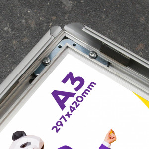 Rama click standard A3 alb ( 297 x 420 mm)