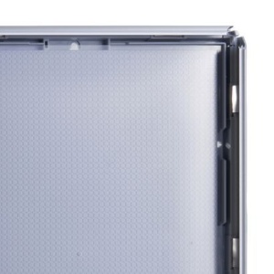Rama Click A4 Opti Frame din aluminiu, cu suport de birou, argintiu, profil 25 mm - Img 2