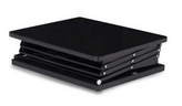 Stand Info Desk 6 x A4 sau 3 x A3, neagra, aluminiu, pentru brosuri