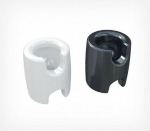 Suport eticheta cu clema 65x0x80 mm negru