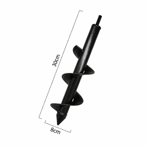 Burghiu pământ 8x30 cm pentru bormașină Danubewd Tools – ideal pentru plantare rapidă