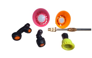 Pompa de stropit electrica DanubewdTools®, 12 litri + Atomizor Electric, lance inox 100 cm extensibila, sita filtrare, 5 +1 duze incluse, Albastra - Img 5