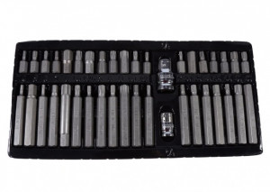 Trusa Biti Torx 40 piese cu adaptor 1/2'' si 3/8'' - Img 4