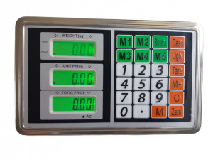 Cantar Electronic 700 kg White Deals® cu Acumulator si Platforma metalica din tabla striata, brat rabatabil, functie Shake - Img 3