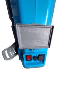 Pompa de stropit electrica DanubewdTools, 20 litri, acumulator, regulator de presiune, lance inox 100 cm extensibila, sita filtrare, 5 +1 duze incluse, Albastra - Img 6
