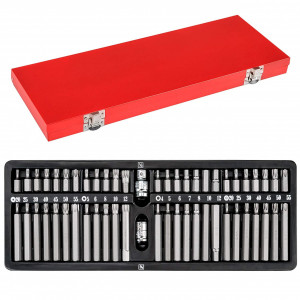 Trusa Biti Torx 54 piese cu adaptor 1/2'' si 3/8'' - Img 2