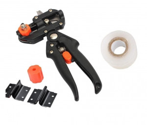 Set Aparat profesional, cleste pentru altoit cu 3 Lame si 2 benzi altoit si Cutit altoit, Argintiu - Img 4