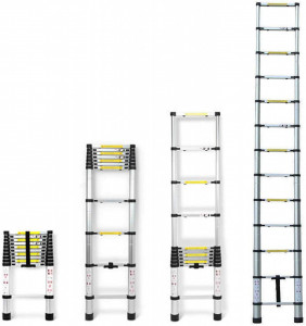 Scara telescopica de aluminiu, 7 trepte, 2 m lungime - Img 2