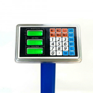 Cantar Electronic 500 kg White Deals cu Acumulator si Platforma metalica din tabla striata , brat rabatabil, functie Shake - Img 2