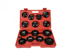 Set chei pentru filtru ulei 15 piese, cutie depozitare - Img 1