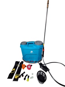 Pompa de stropit electrica/ Pulverizator , 12 litri, acumulator, regulator de presiune, lance inox 100 cm extensibila, 5 +1 duze incluse, Autonomie mare, DanubewdTools®, Model 2026 - Img 2