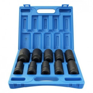 Set tubulare hexagonale impact, 10 bucati - Img 1