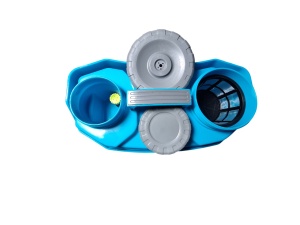 Pompa de stropit electrica DanubewdTools®, 12 litri + Atomizor Electric, lance inox 100 cm extensibila, sita filtrare, 5 +1 duze incluse, Albastra - Img 4