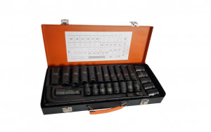 Trusa tubulare lungi si scurte 1/2'', 27 piese, Danubewd Tools - Img 1