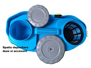 Pompa de stropit electrica DanubewdTools, 20 litri, acumulator, regulator de presiune, lance inox 100 cm extensibila, sita filtrare, 5 +1 duze incluse, Albastra - Img 5