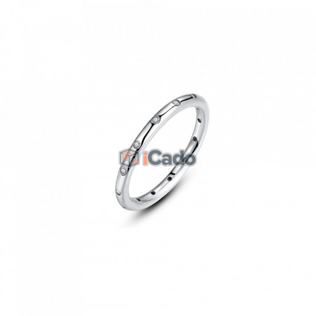 Inel din argint Droplets Stackable BAMOER 100% 925 argintiu