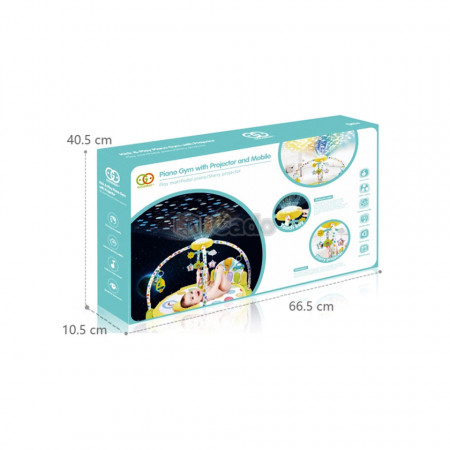Saltea de joacă cu proiector și carusel Lay & Play model 8870 poza 3