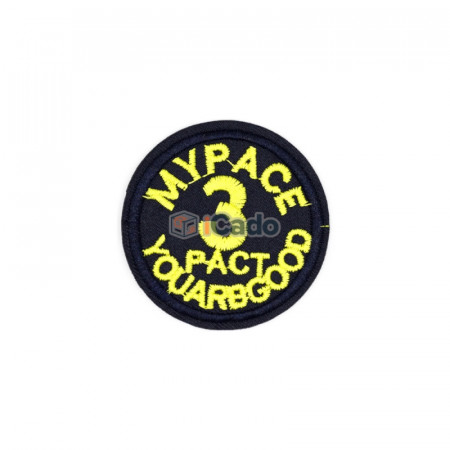 Emblema brodata cu MYPACE 3 PACT 5.5x5.5cm