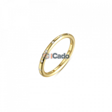 Inel din argint Droplets Stackable BAMOER 100% 925 auriu