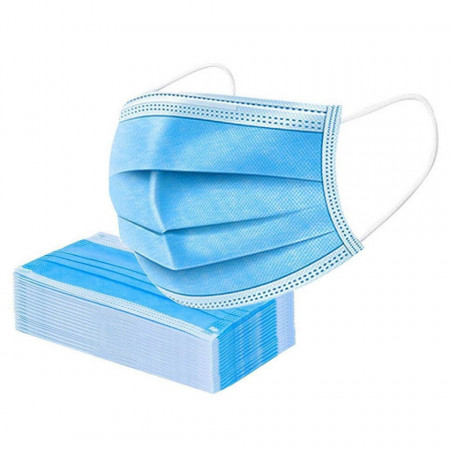 Masti chirurgicale cu 3 pliuri (3 straturi), set de 25 buc