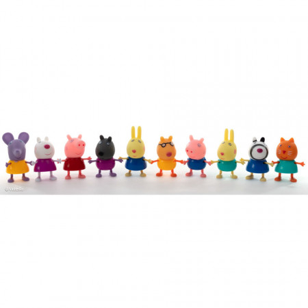 Purcelușii Peppa Pig - Set de 10 figurine poza 1
