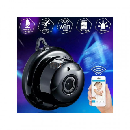 Mini cameră video E06 cu IP (DHCP) și WiFi 1080p poza 6