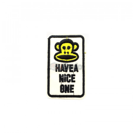 Emblema brodata Have a nice one 5x8.5cm