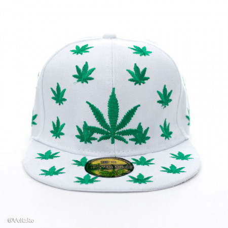 Șapcă Marijuana albă poza 2