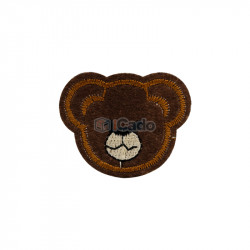 Cap de urs brodat 4.5x3.5cm