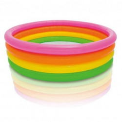 Piscină pentru copii Intex 168 x 46 cm multicolor cu 4 inele