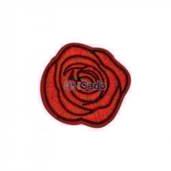 Trandafir brodat 6.5x6cm