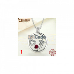 Colier din argint Medium Petite Memories Floating