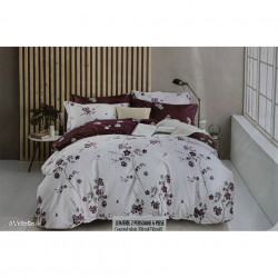 Lenjerie de pat cu 6 piese din bumbac finet 250 x 230 cm LP6PF-9