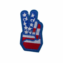 Emblema brodata Victorie 5.5x3.5cm America 2
