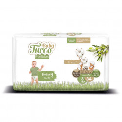 Set 34 Scutece Chiloțel Bumbac, Vegane pentru Copii 5 - 9 Kg Numărul 3