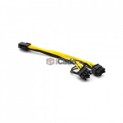Adaptor / Conector PCIE din 6 Pin în 2 x 6+2 Pin poza 2