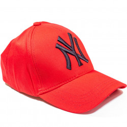 Șapcă roșie logo New York negru