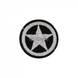 Emblema brodata cu stea 3.5x3.5cm